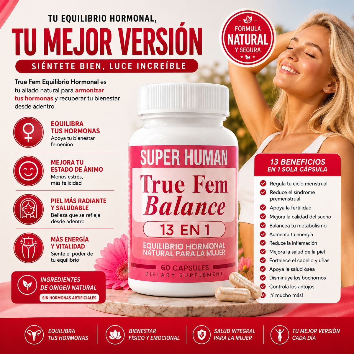 TRUE FEM EQUILIBRIO HORMONAL 60 CAP