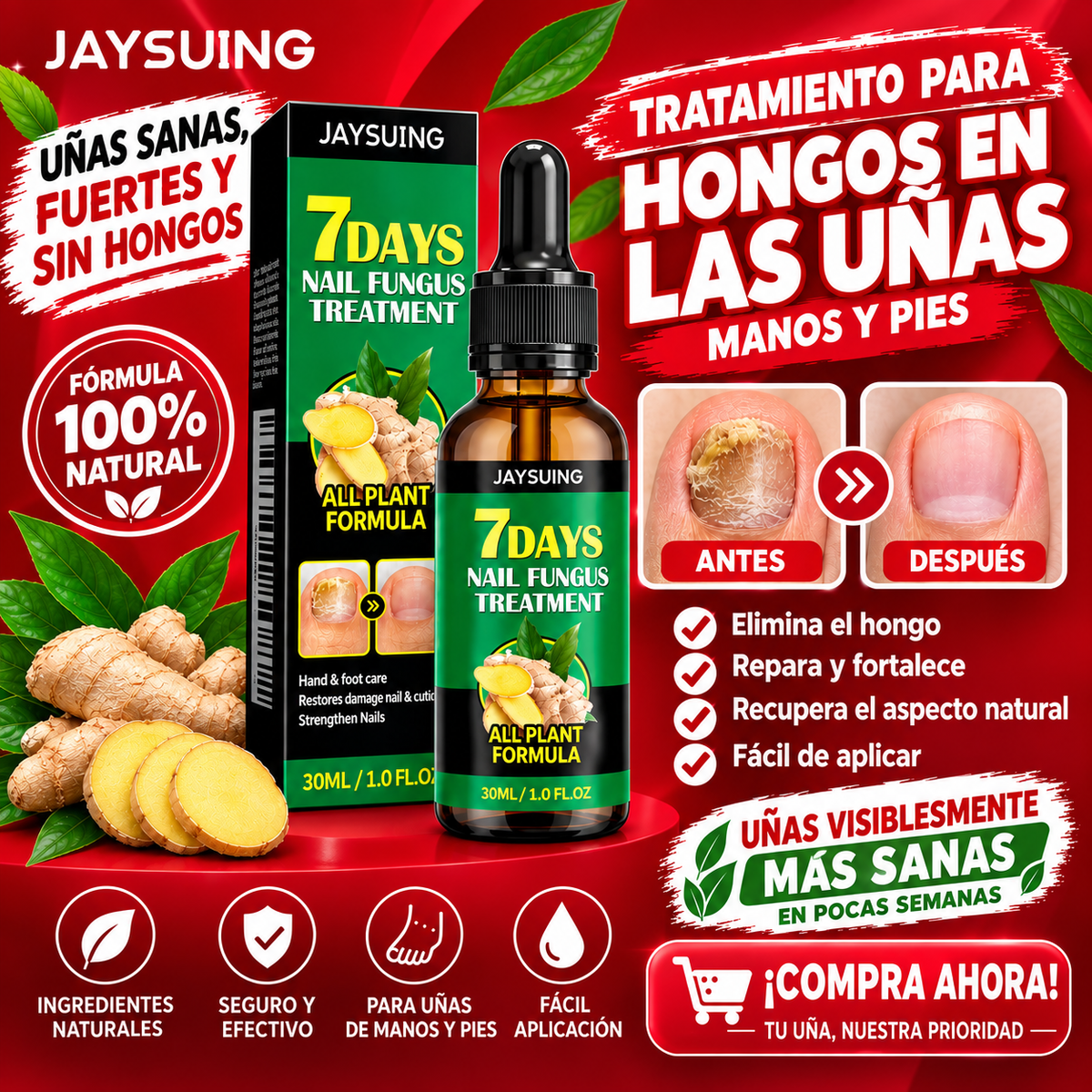 Nail Detox 7- Serum Para Homgos De Las Uñas